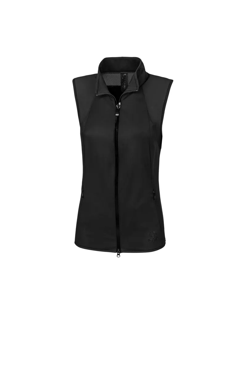 Pikeur Tara Athleisure Ladies Softshell Gilet - Caviar Black